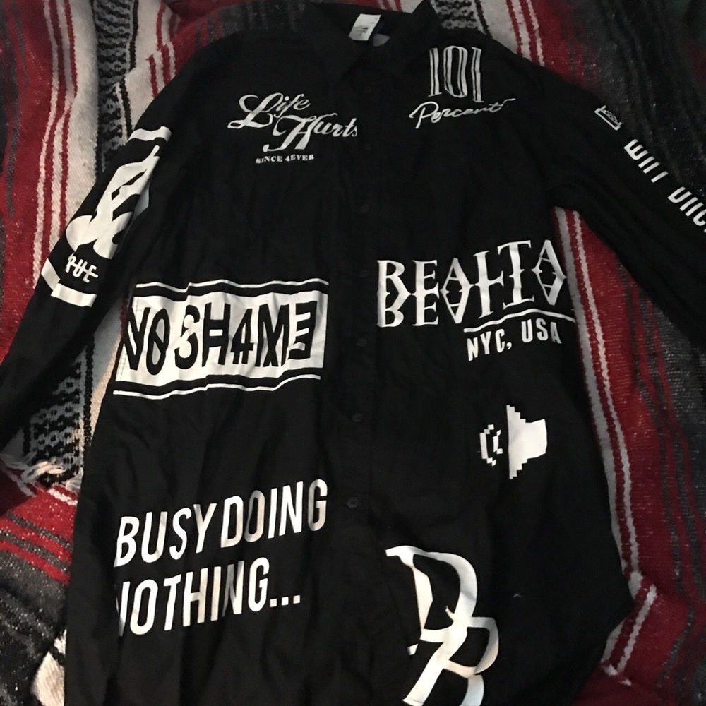 "No shame" long shirt